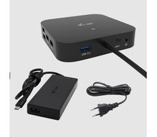 i-tec USB-C Triple 4K Dock Pro 100W + adaptér 100W / 2× DP & 1× HDMI & RJ-45 & 3× USB 3.0 & 2× USB 2.0 & 2× USB-C