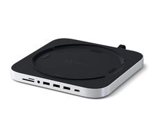 Rozbaleno - Satechi USB-C Stand Hub pro Apple Mac Mini stříbrná / USB-C / 3x USB-A / microSD / SD / 3.5mm jack / rozbaleno