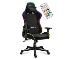Huzaro Force 6.3 RGB černá / Herní židle / nastavitelná / nosnost: 130 kg / látka & síťovina