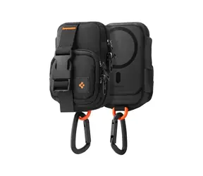 Poškozený obal - Spigen Portable Organizer Pouch SnapZip organizér černá / MagSafe