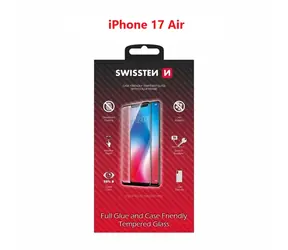 SWISSTEN FULL GLUE COLOR FRAME CASE FRIENDLY sklo pro Apple iPhone Air černá