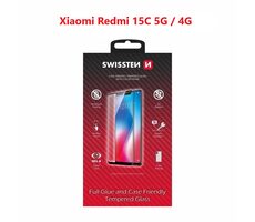 SWISSTEN FULL GLUE COLOR FRAME CASE FRIENDLY sklo pro Xiaomi Redmi 15C 5G/4G černá