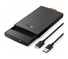 Ugreen SSD/HDD externí pouzdro 2.5" SATA USB 3.0 černá / kabel 0.5 m / až 6TB