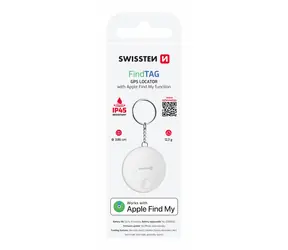 SWISSTEN FindTag Chytrý lokátor s funkcí Apple Find My bílá / BLE