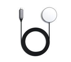 Satechi bezdrátový nabíjecí magnetický kabel USB-C šedá / 7.5W / 1.5m 