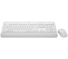 Rozbaleno - Logitech MK650 for Business bílá / bezdrátová klávesnice s myší / DE layout / Bluetooth / rozbaleno