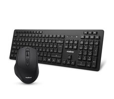 Rozbaleno - Niceboy MK10 Combo černá / Set bezdrátové klávesnice a myši / CZ&SK layout / 1600 DPI / 2.4 GHz USB dongle / rozbaleno