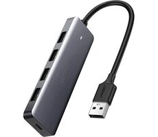 Ugreen USB HUB - 4x USB 3.2 Gen 1 s micro USB napájecím portem šedá