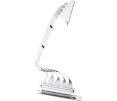 Thermaltake PCI-E 4.0 Dual 90° Riser kabel 40 cm bílá