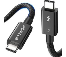 BlitzWolf BW-HDC8 240W kabel 1.5 m černá / USB-C (M) - USB-C (M)