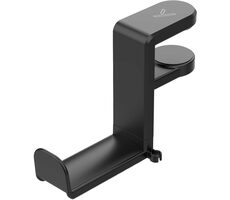 YENKEE YHS 02BK HINGE Držák na sluchátka černá / výška stolu 0.8 - 4 cm