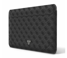 Rozbaleno - GUESS PU 4G Triangle Metal Logo Computer Sleeve 16" černá / rozbaleno