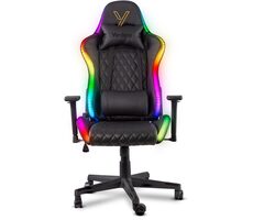 YENKEE YGC 300RGB STARDUST černá / Herni křeslo / 3D opěrky / RGB / nosnost 120 kg