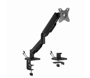 Gembird MA-DA1U-01 Držák 1 monitoru na stůl černá / do 32” a 9 kg / naklápěcí