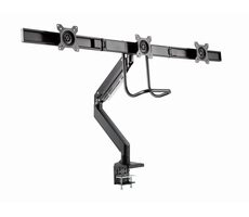 Gembird  MA-DA3-03 Držák 3 monitorů na stůl černá / do 27” a 6 kg / naklápěcí