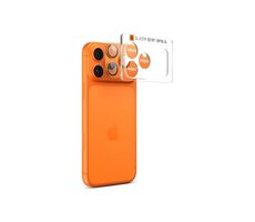 Spigen Glass tR EZ Fit Optik Pro XL sklo na fotoaparát pro Apple iPhone 17 Pro Max oranžová