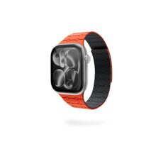 Epico Magnetic+ Silicone magnetický řemínek pro Apple Watch 42/44/45/46/49mm oranžová
