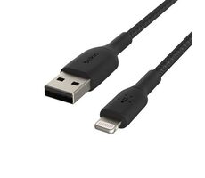 Belkin BOOST CHARGE kabel opletený USB-A na Lightning černá / 1m 