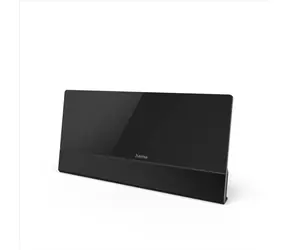 Hama aktivní pokojová TV anténa Premium černá / DVB-T2 / plochá