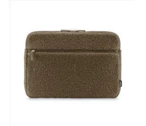 Hama Cozy obal na notebook 14.1-15.6" (36-40 cm) hnědá / huňatý / přední kapsa