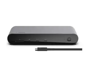 Belkin Thunderbolt 4 Pro Dock šedá / 2x USB-C / 4x USB-A / 2x HDMI / SD / DP / RJ45 / 3.5mm jack