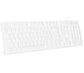 Rozbaleno - CONNECT IT Chocolate WhiteStar bílá / Kancelářská klávesnice / podsvícená / CZ layout / USB / 1.5m  / rozbaleno