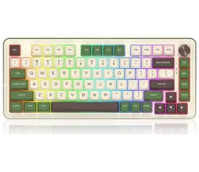 Redragon K681CGC-RGB-PRO Cyrus zelená / Herní klávesnice / mechanická / Dragon Growl / RGB / BT / USB / US 