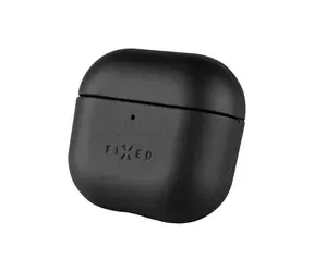 Rozbaleno - FIXED Kožené pouzdro PodsLeather pro Apple AirPods 4 černé / rozbaleno