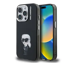 Karl Lagerfeld IML Aquarelle Karl Zadní Kryt pro iPhone 15 Pro Max Black