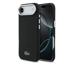 Lacoste Iconic Petit Pique Metal Logo MagSafe Zadní Kryt pro iPhone Air Black