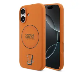 Red Bull Silicone Blue Ring MagSafe Zadní Kryt pro iPhone 17 Orange