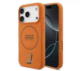 Red Bull Silicone Blue Ring MagSafe Zadní Kryt pro iPhone 17 Pro Orange