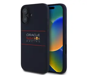 Red Bull Silicone Horizontal Logo MagSafe Zadní Kryt pro iPhone 16 Plus Navy