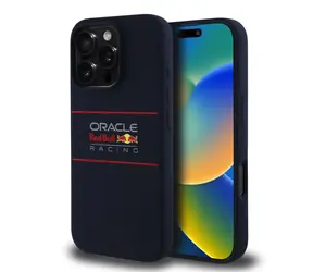 Red Bull Silicone Horizontal Logo MagSafe Zadní Kryt pro iPhone 16 Pro Max Navy
