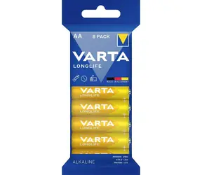 Varta Longlife Baterie AA 8ks / 1.5V / alkalická / v blistru