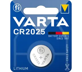 Varta Knoflíková Baterie CR 2025 10ks / 3.0V / 165 mAh / lithium / v boxu