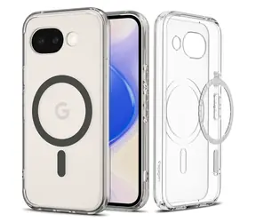 Spigen Ultra Hybrid kryt s MagSafe pro Google Pixel 10a clear graphite
