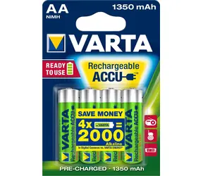 Varta RECHARGE Nabíjecí baterie AA / 1.2V / 1350mAh / NiMH / 4 ks / v blistru