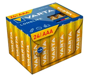 Varta Longlife Baterie AAA 24ks / 1.5V / alkalická / v boxu