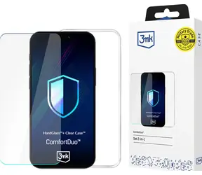 3mk ComfortDuo Clear Magcase kryt+tvrzené sklo pro Apple iPhone 16E čirá