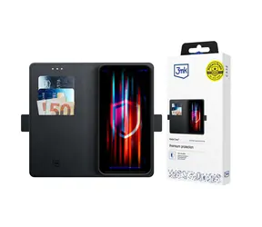 3mk Wallet Case ochranné pouzdro pro Samsung Galaxy A17 5G/4G černá