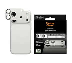 PanzerGlass FENDER Apple iPhone 17 Pro stříbrný ochranný hliníkový prvek fotoaparátu