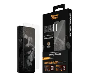PanzerGlass Ceramic II Samsung Galaxy S26 s bezprašným instalačním boxem