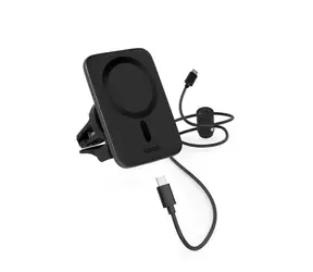 Rozbaleno - Epico Qi2 Mag+ bezdrátová autonabíječka 15W černá / rozbaleno