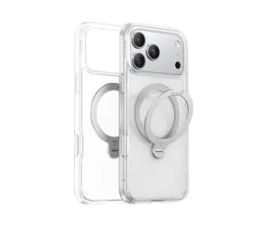 Torras Ostand Q3 Spin Case Ochranné pouzdro pro Apple iPhone 17 Pro čirá