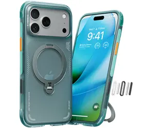 Torras Ostand O3 Air ochranný kryt pro Apple iPhone 17 Pro zelená