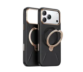 Torras Ostand Q3 VegSkin MagSafe Ochranné pouzdro pro Apple iPhone 17 Pro černá