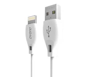 Dudao Datový kabel L4L / USB / Lightning 2.4 A / 1m / bílá
