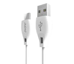Dudao Datový kabel L4T / USB-C 2.1 A / 1m / bílá