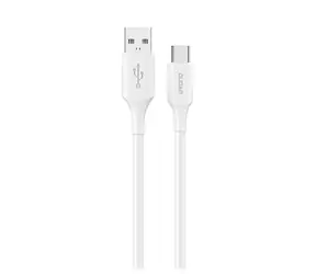 Dudao L2sT napájecí kabel / USB-A / USB-C / 6A / 1,2 m / bílá
